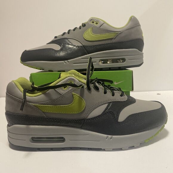 Nike Air Max 1 SP HUF Anthracite Pear Green Medium Grey US Men’s 8.5 Brand New main image 4